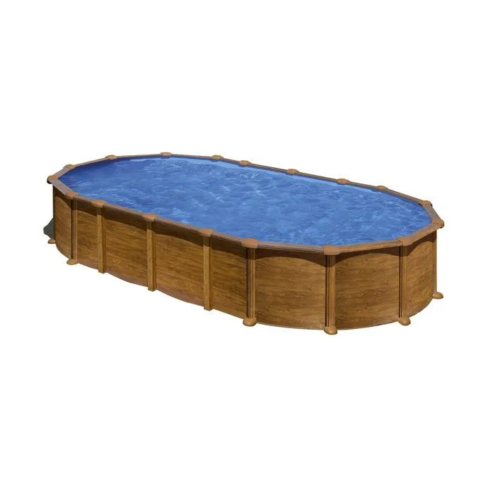 Piscine acier ovale Amazonia - 7,30 x 3,75 x H.1,30 m